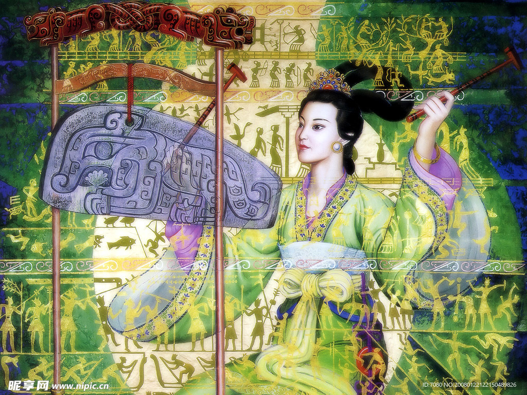 重彩美女