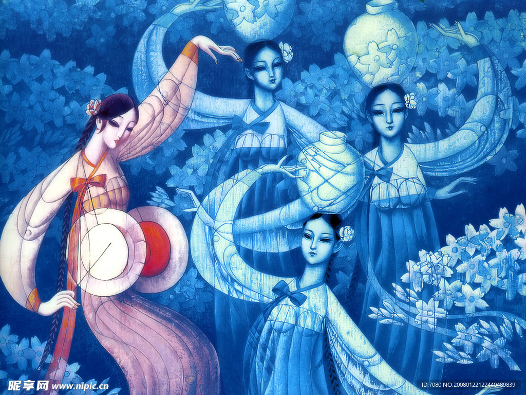 重彩美女