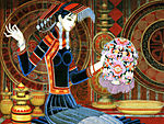 重彩美女
