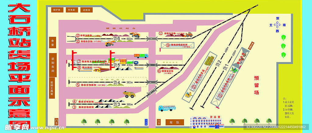 铁路货场平面图
