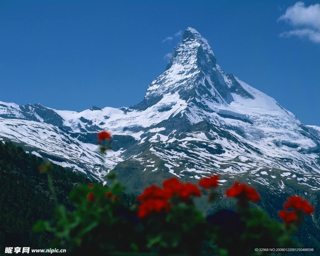 瑞士雪山