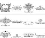 国外古典花纹系列-流畅的书法绘画风格花饰