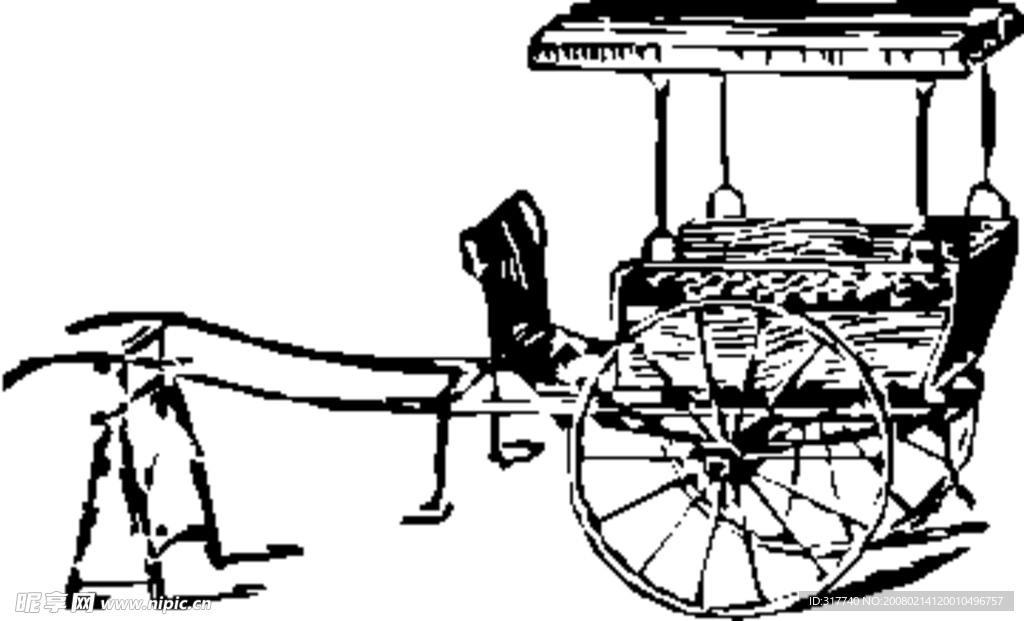 矢量素材-古董车