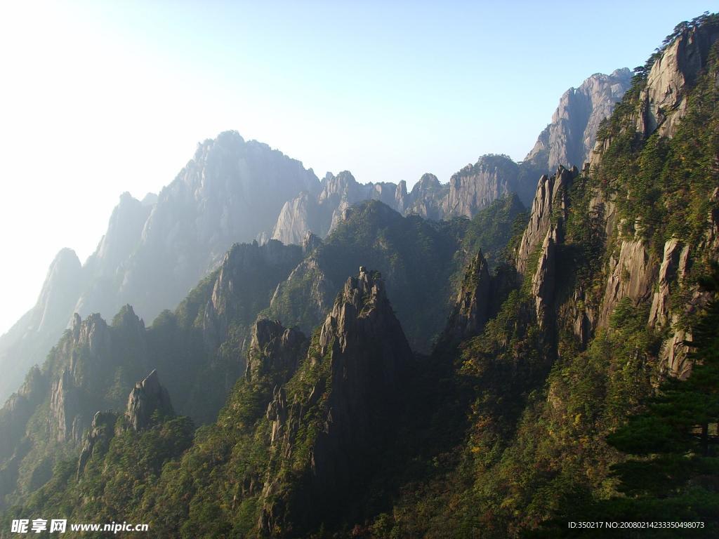 黄山旅游-缆车上的美景