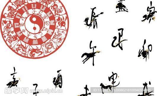 12生肖矢量素材集合图片