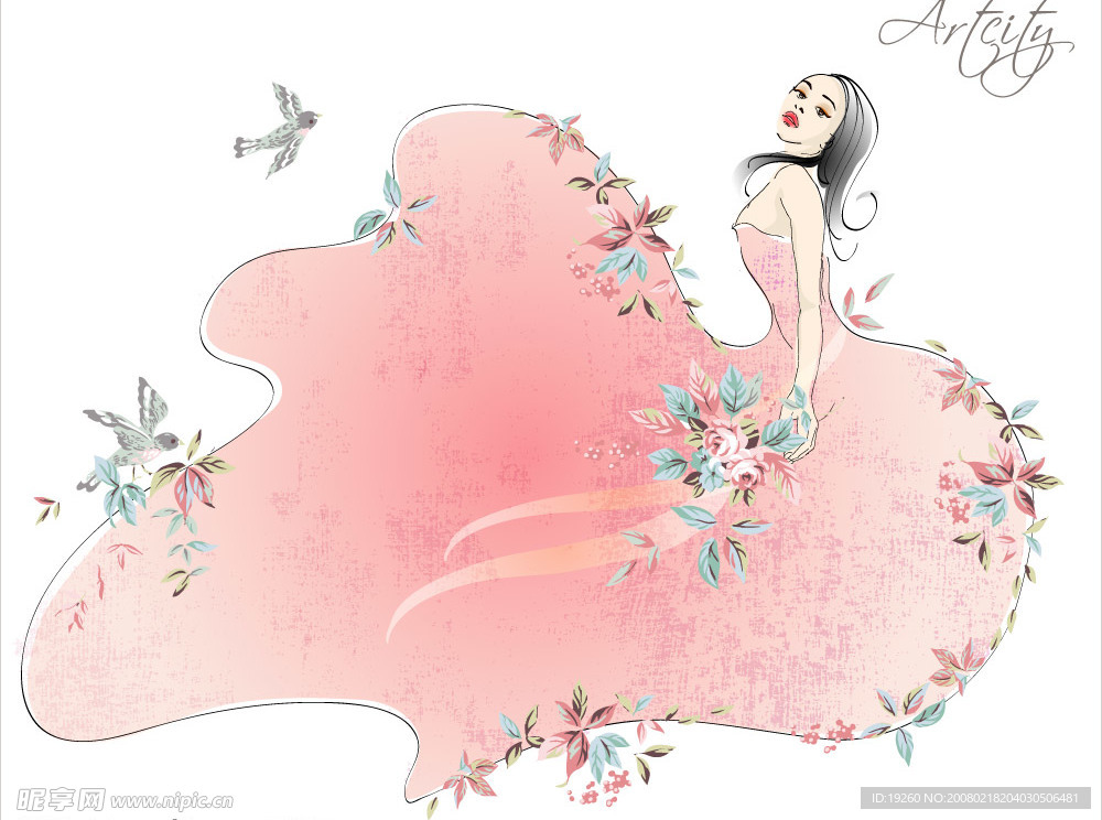美女矢量