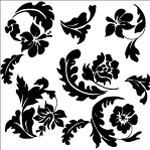 欧美流行花纹