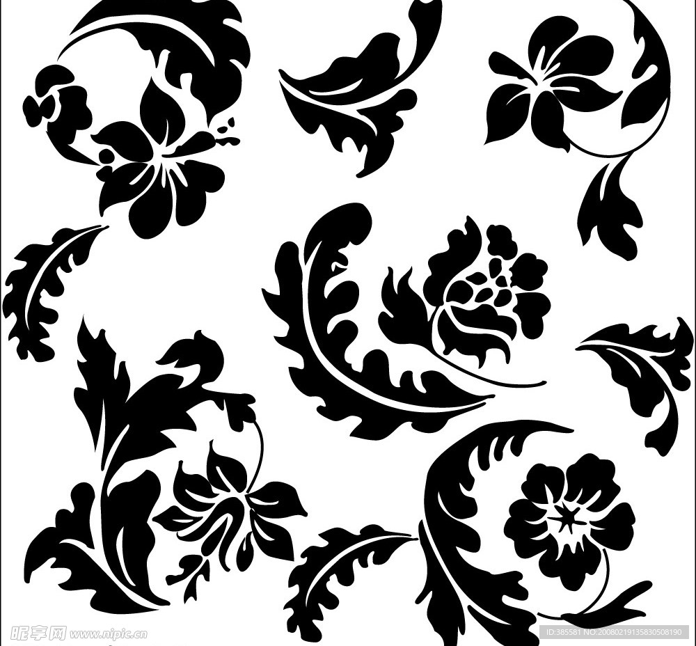 欧美流行花纹