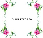 韩国华丽藤蔓矢量边框