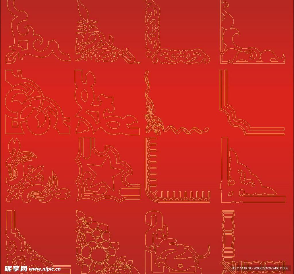 古典式花纹花边