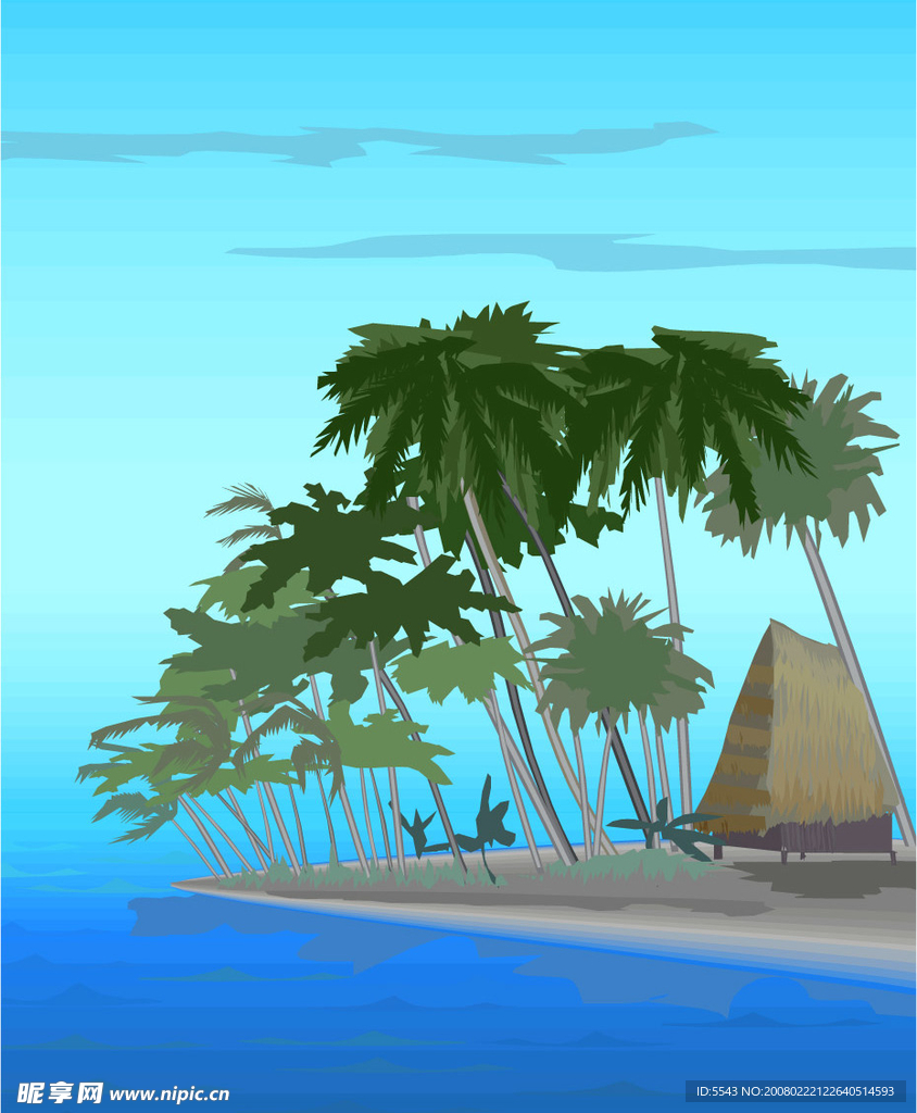 海边雾景