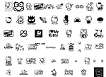 可爱的 Kitty猫矢量素材