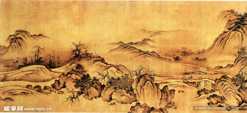 秋山萧瑟图
