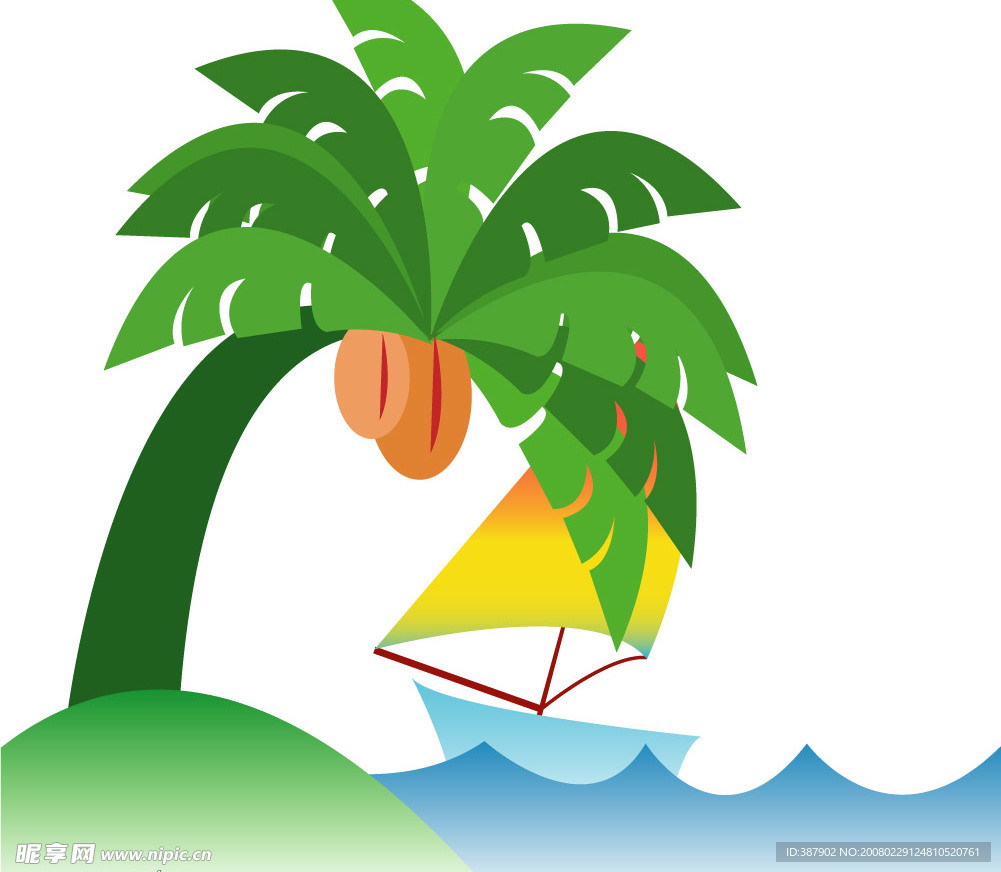 海，椰子树6.ai