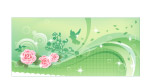 花纹与鸽子剪影元素矢量素材05