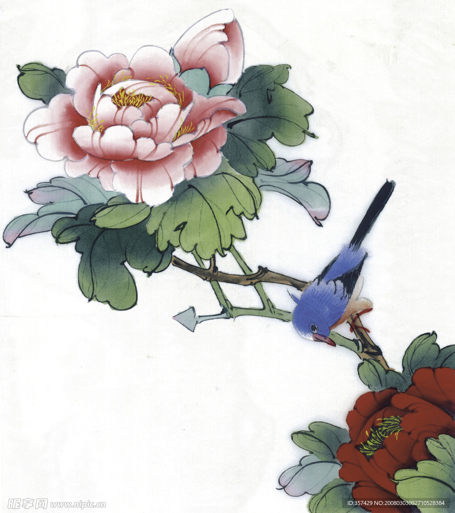 牡丹工笔画