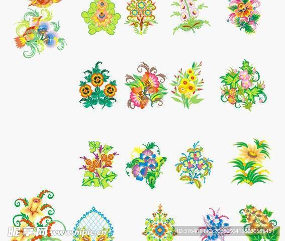 18个失量鲜花(CDR失量)