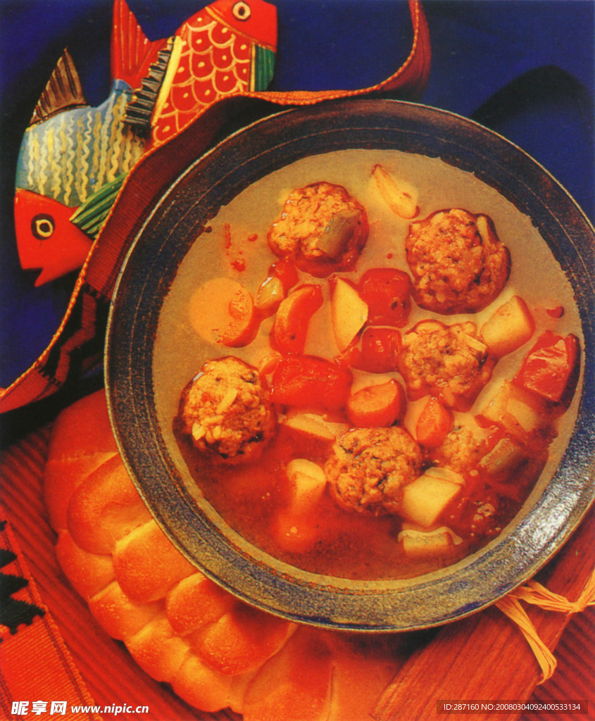 肉圆蔬菜汤