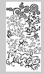 黑白实用花纹