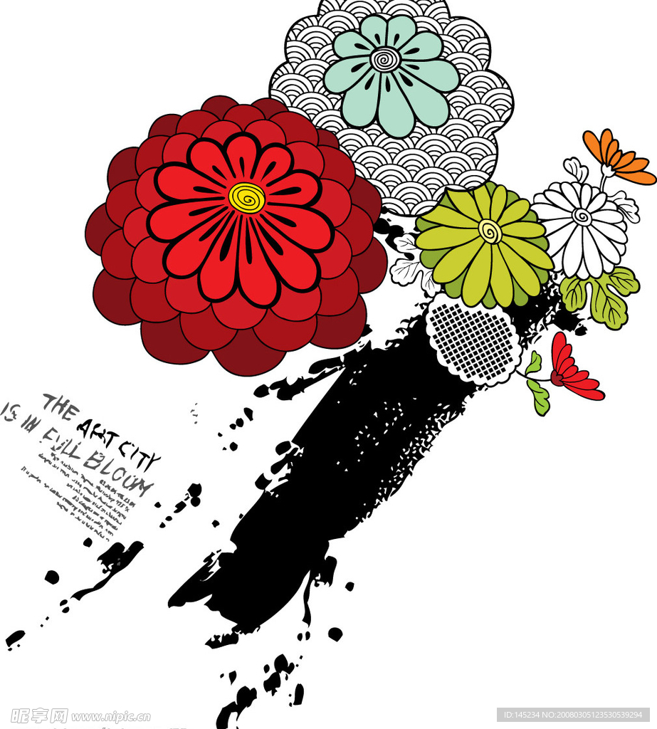 矢量花纹