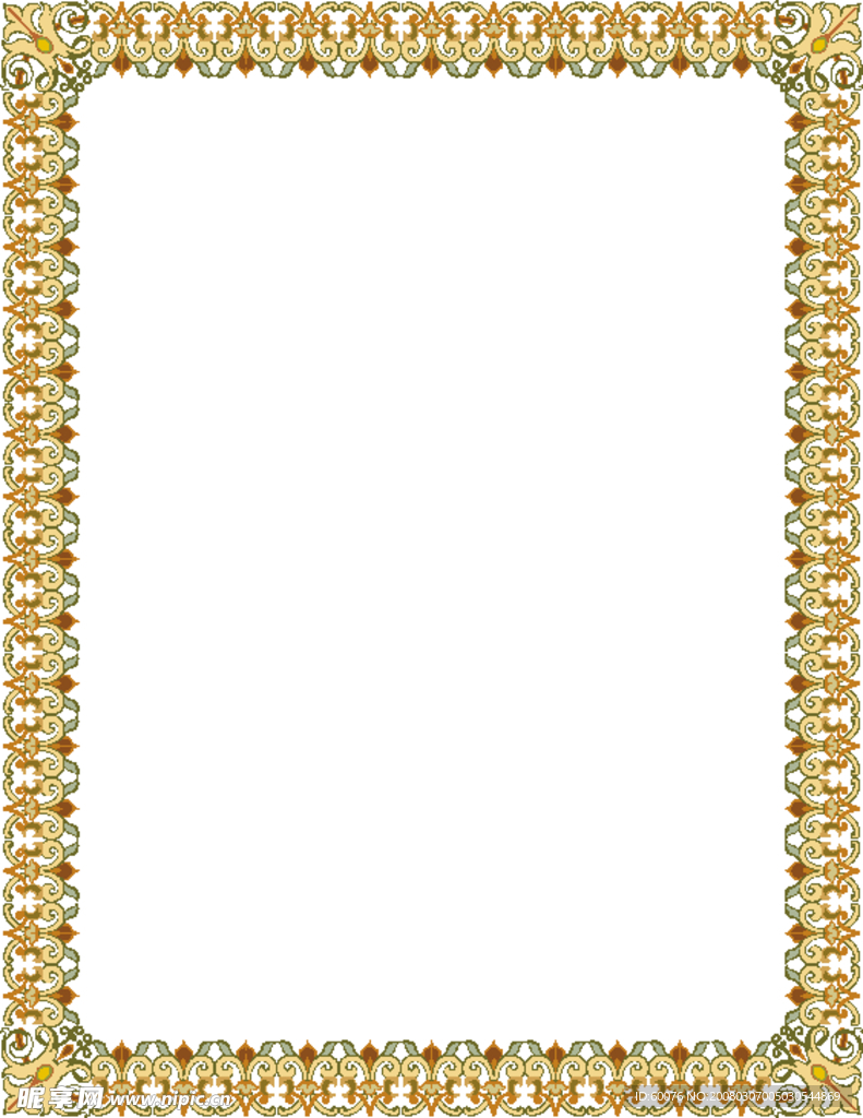 矢量古典边框 花边 花纹