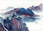 山水水墨画 古代山水画