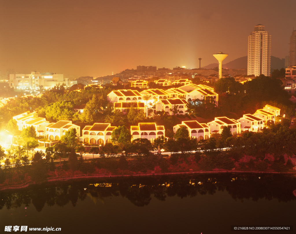 珠海城市素材，珠海夜景