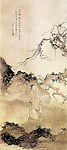 雪溪放艇图