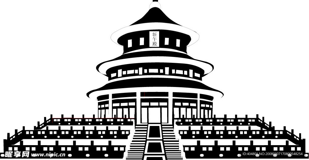 天坛矢量图