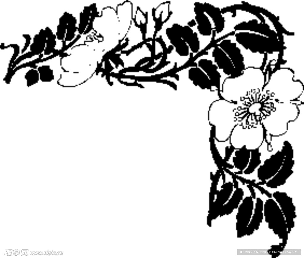 右上边框