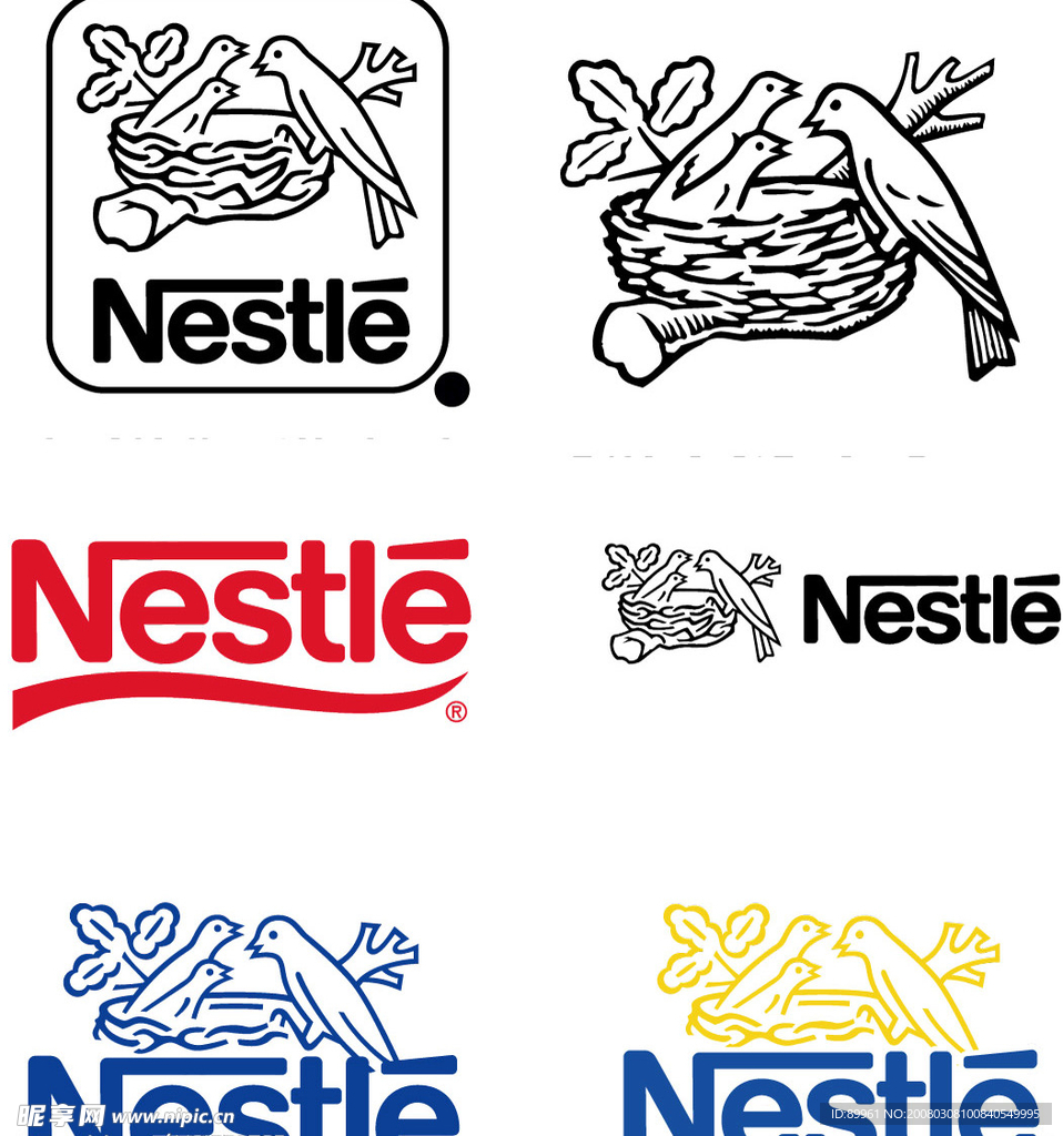 Nestle雀巢矢量标志