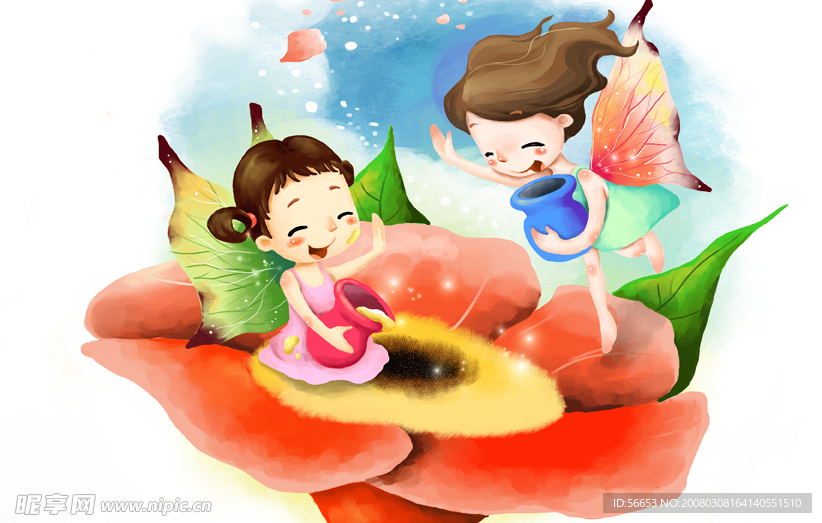 儿童友谊插画系列