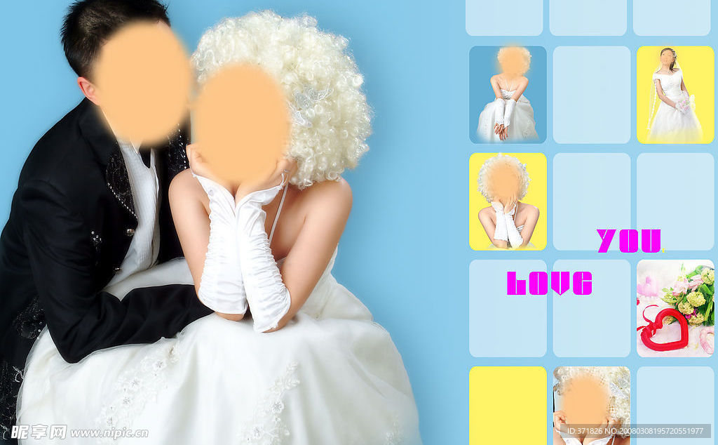 婚纱模版