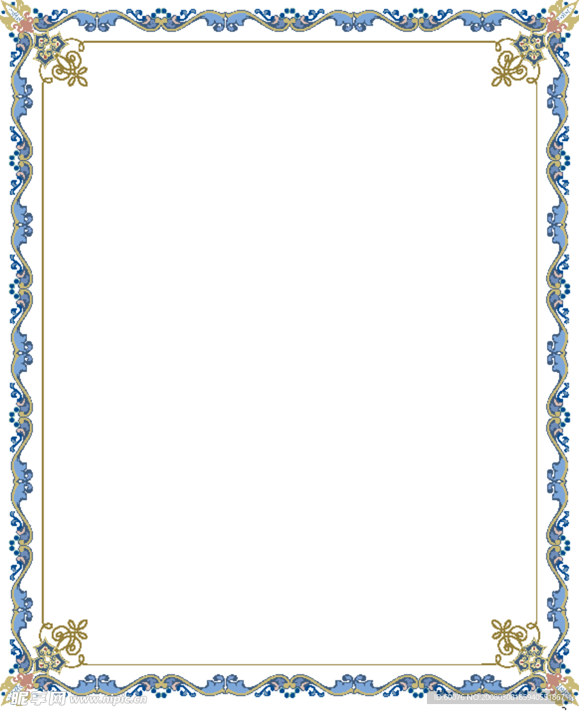 矢量古典边框 花边 花纹