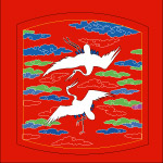 吉祥松鹤矢量图