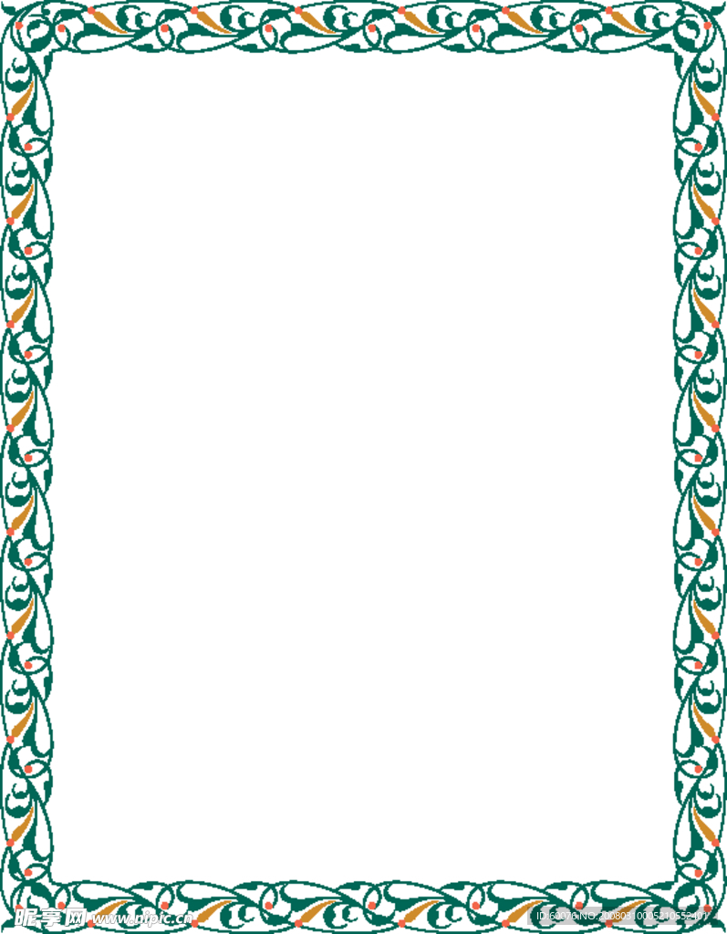 矢量古典边框 花边 花纹