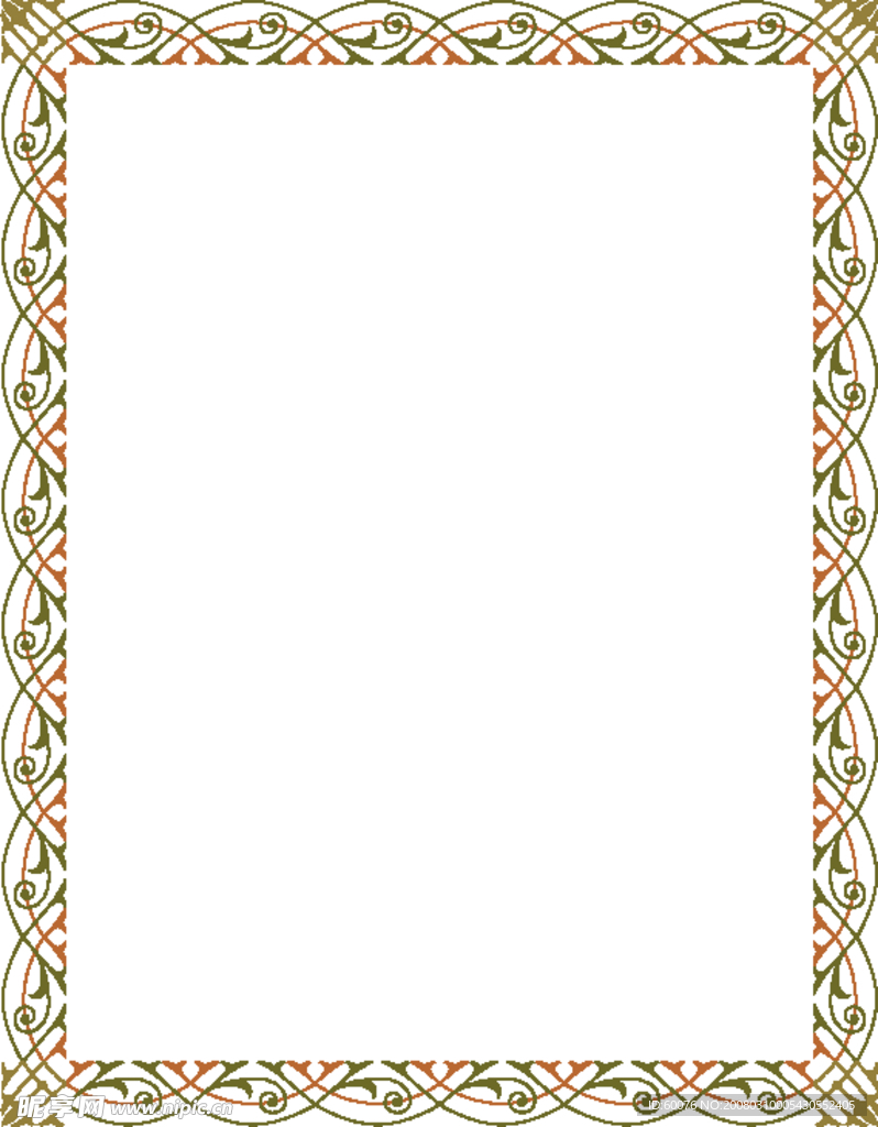 矢量古典边框 花边 花纹