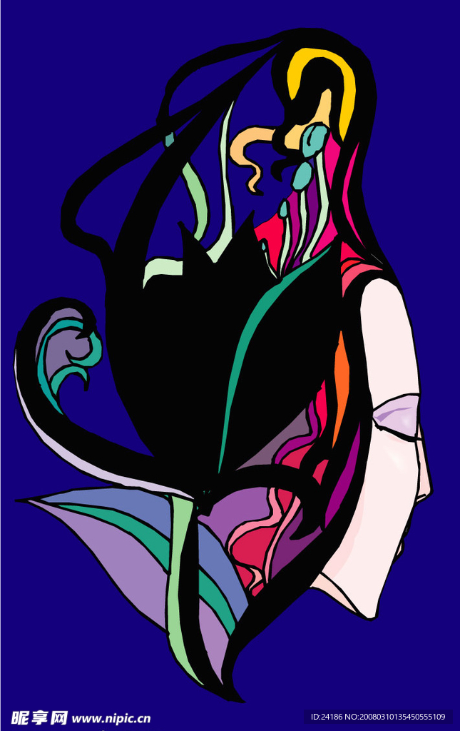 另类人物插画