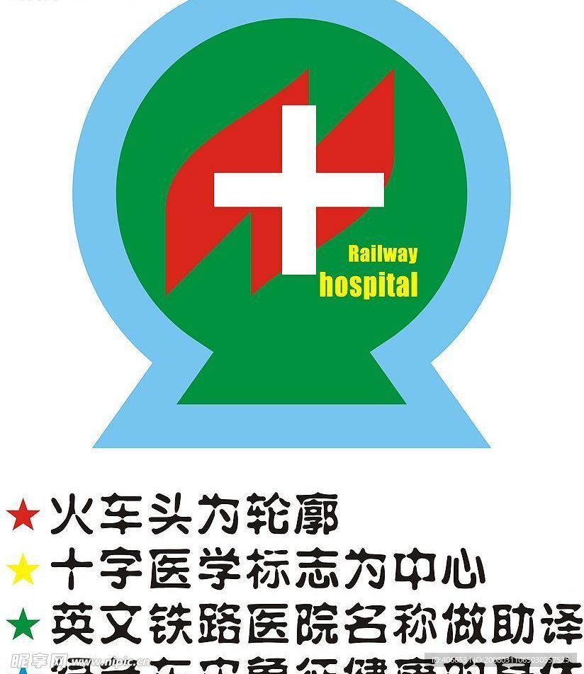 铁路中心医院标志