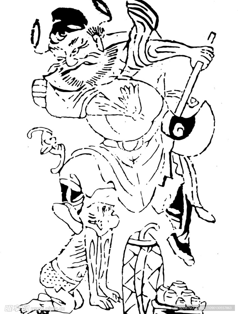 钟馗耍大斧