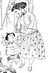 稀有素材-市井人物线描