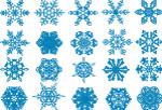雪花矢量素材2