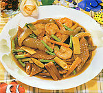 虾仁炒素