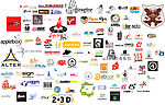 全球广告设计公司矢量标志1-100