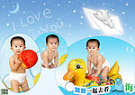 BABU熊系列儿童模版－LOVE