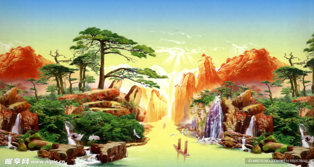 极品风景年画