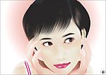 高清晰矢量精品美女素材