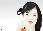 高清晰矢量精品美女素材