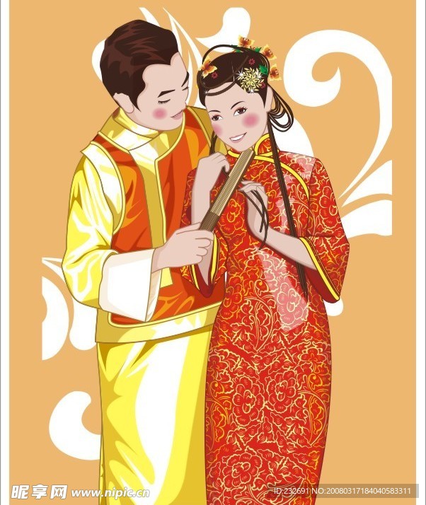 结婚婚庆矢量素材