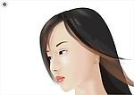 高清晰矢量学生美女素材